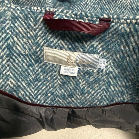 BODEN Sienna Herringbone Wool Blend Coat - Picture 5 of 16